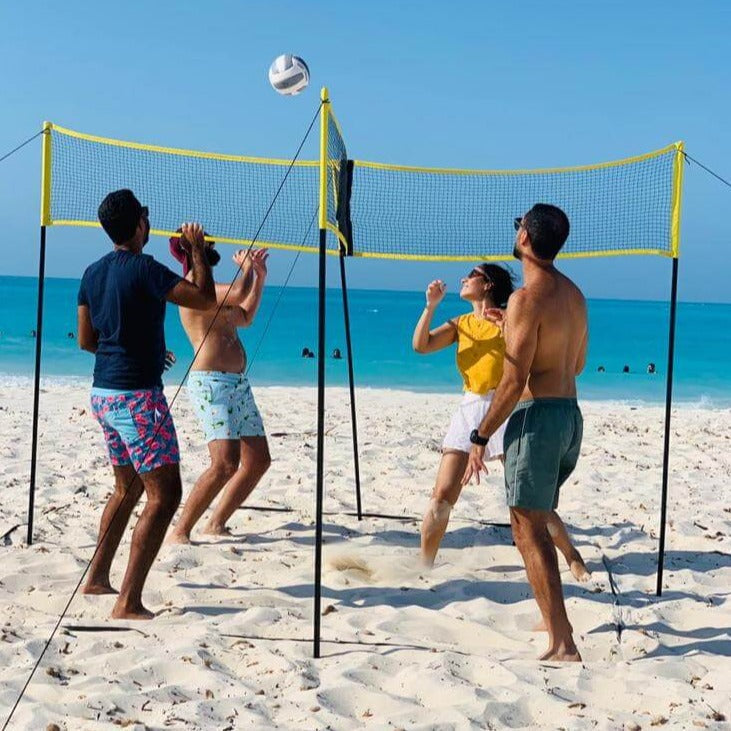 Four-sided Cross Volleyball Net