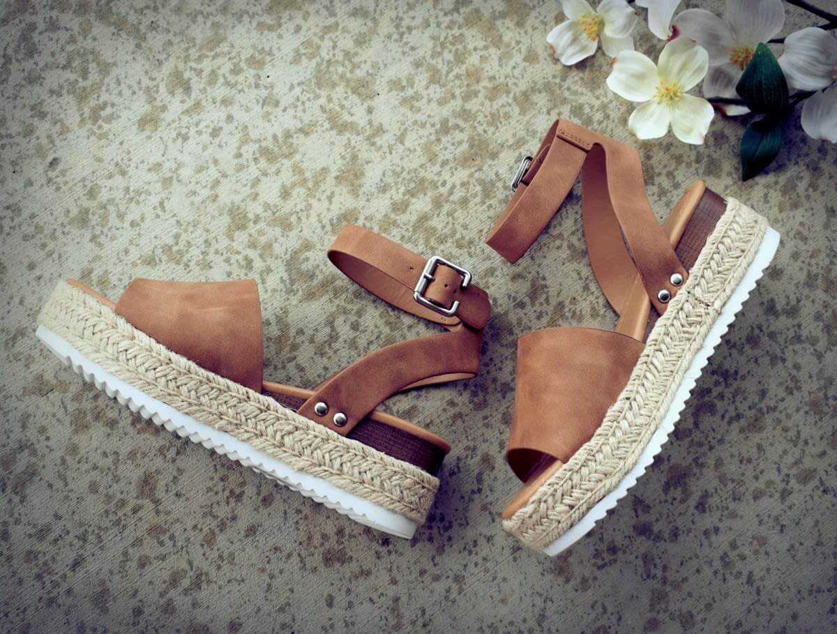 Open Toe Ankle Strap Wedges