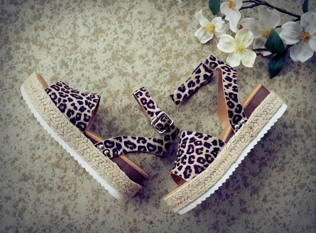 Open Toe Ankle Strap Wedges