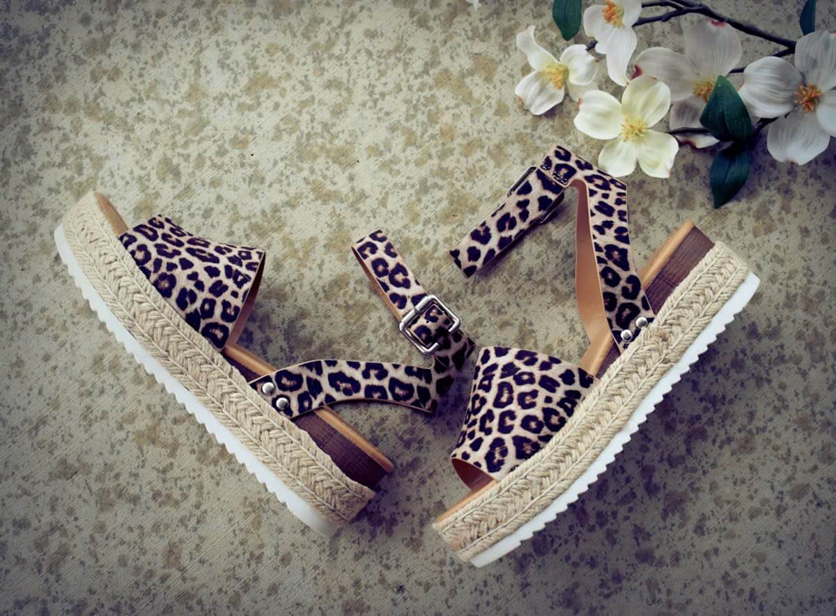 Open Toe Ankle Strap Wedges