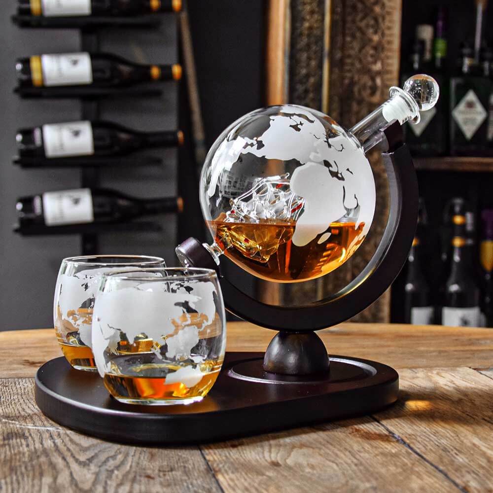 Whiskykaraffelsett "Globus"