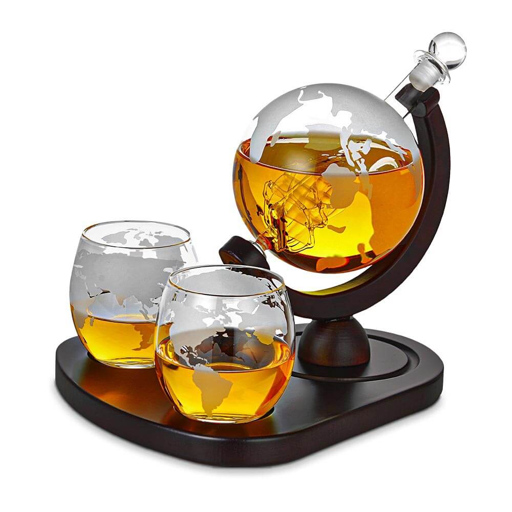 Whiskykaraffelsett "Globus"