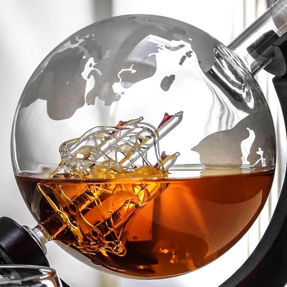 Whiskykaraffelsett "Globus"