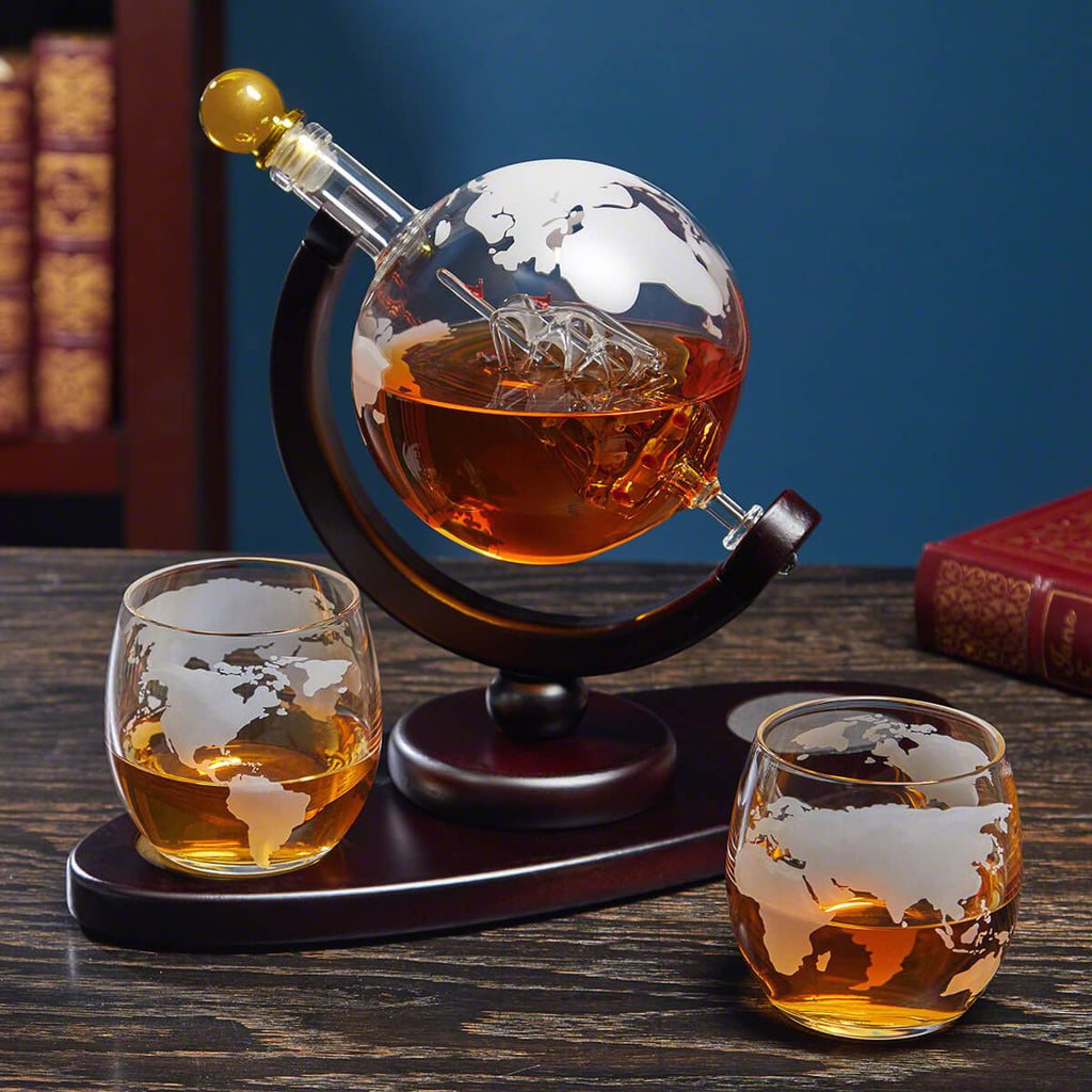 Whiskykaraffelsett "Globus"