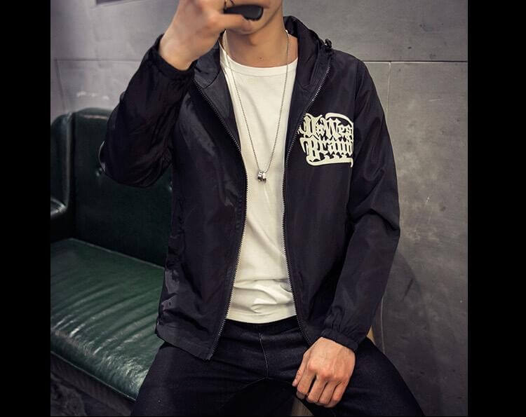 Hooded Windbreaker Jacket
