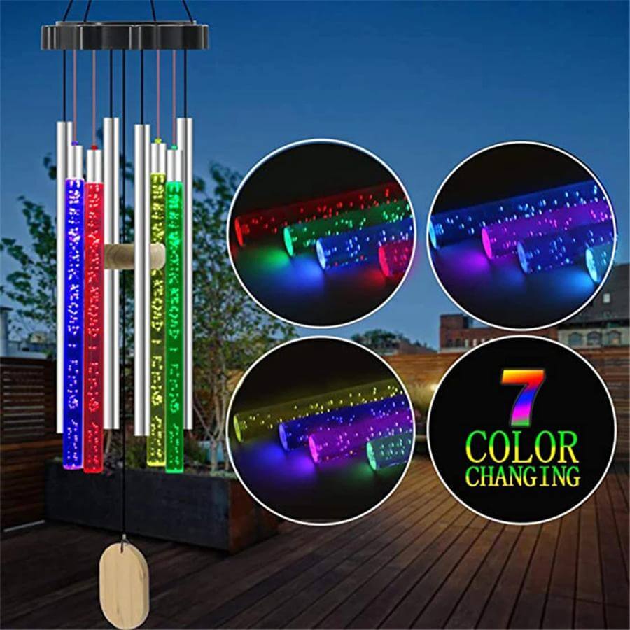 Solar Powered Musical Wind Chimes