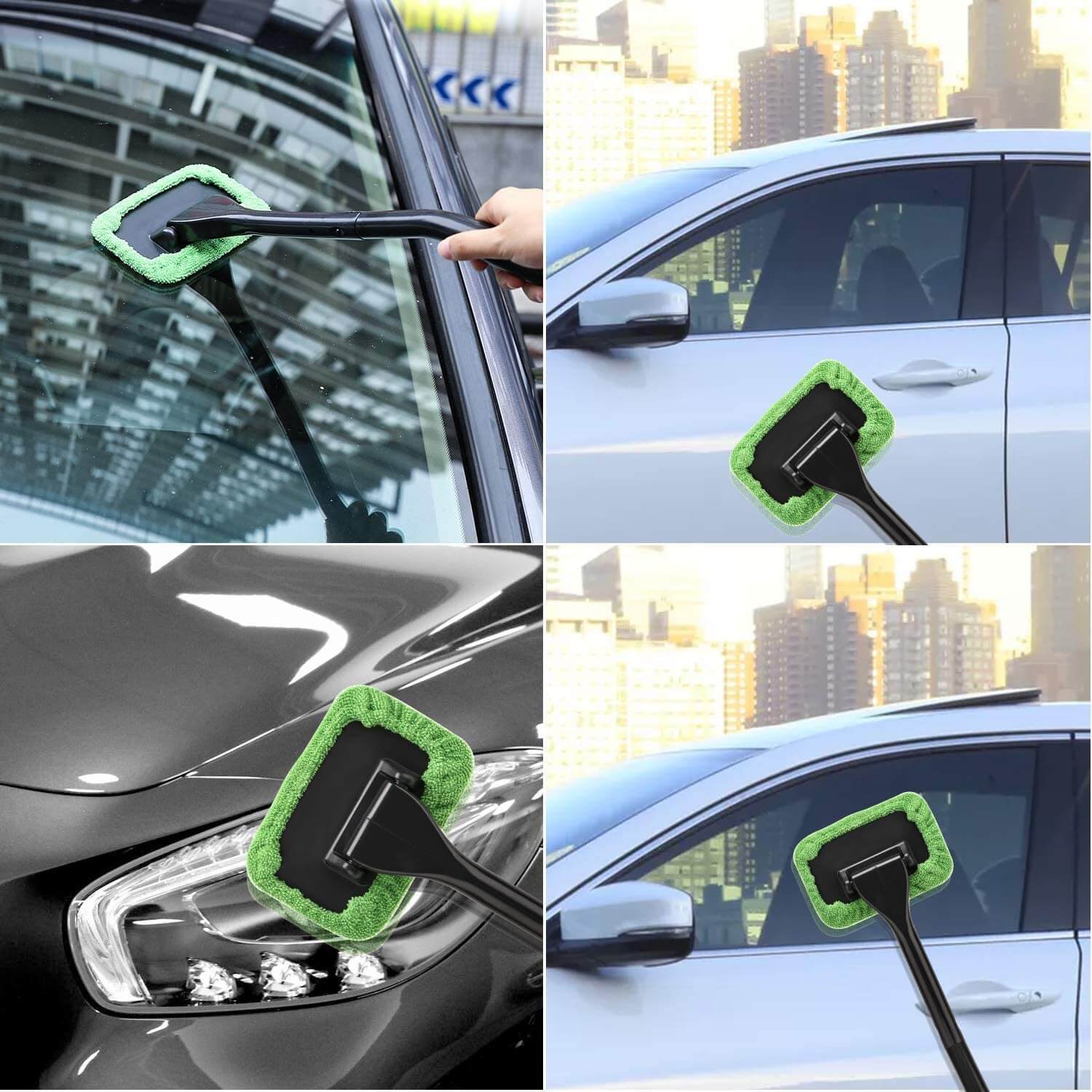 Microfibre car window cleaner