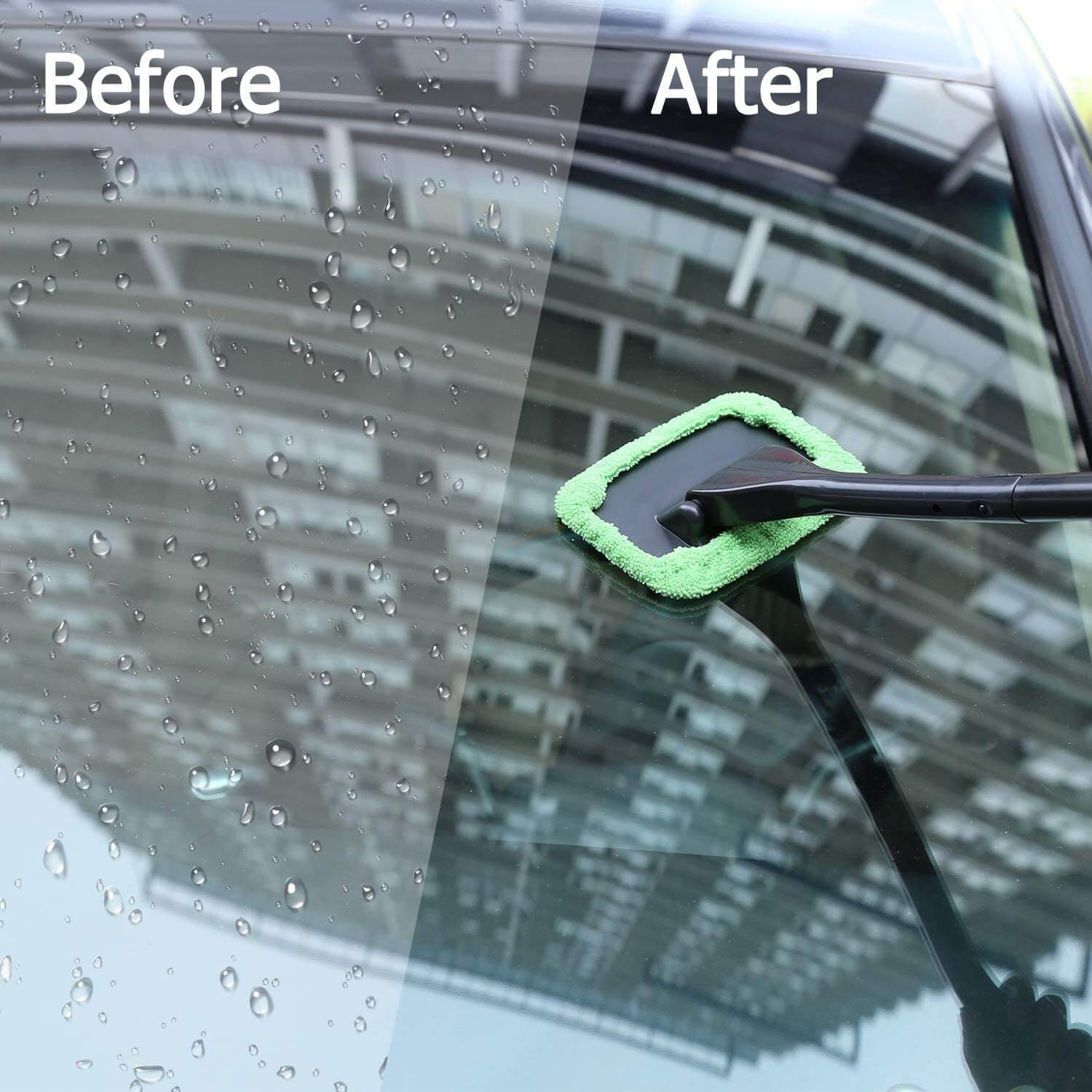Microfibre car window cleaner
